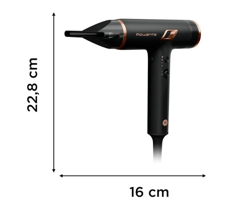 Сешоар Rowenta Maestria Nano HY8310F0, 1700 W, 3 степени, йонизираща функция, черен