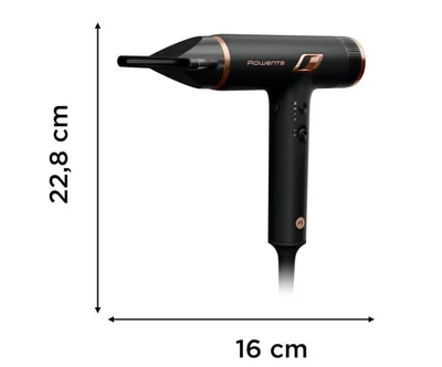 Сешоар Rowenta Maestria Nano HY8310F0, 1700 W, 3 степени, йонизираща функция, черен