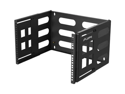 Lanberg Folding Bracket, wall-mount 19" 6U 497x400/240, Black