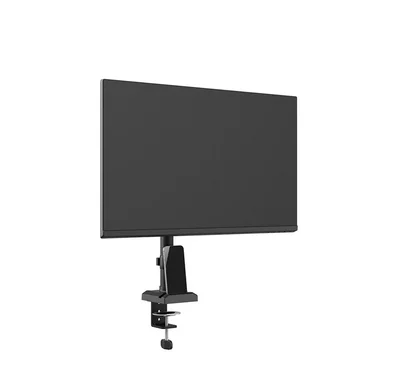 Стойка за монитор NEOMOUNTS BY NEWSTAR Nero, за един дисплей, 10"-32", макс. 8 кг, VESA 100x100, черна, с държач за телефон и бърз монтаж (клема/отвор)