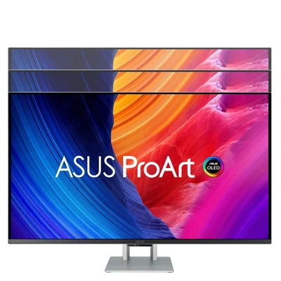 Asus ProArt Display OLED PA32UCDM Professional Monitor, 32 '', 4K UHD (3840 x 2160), QD-OLED, Ultra-slim, 240Hz, 0.1ms, Auto Calibration, HDR-10, HLG, Dolby Vision, 99% DCI-P3, DE< 1, Thunderboltї4 PD 96W, Calman Ready, ColourSpace Integration, Ergonomic