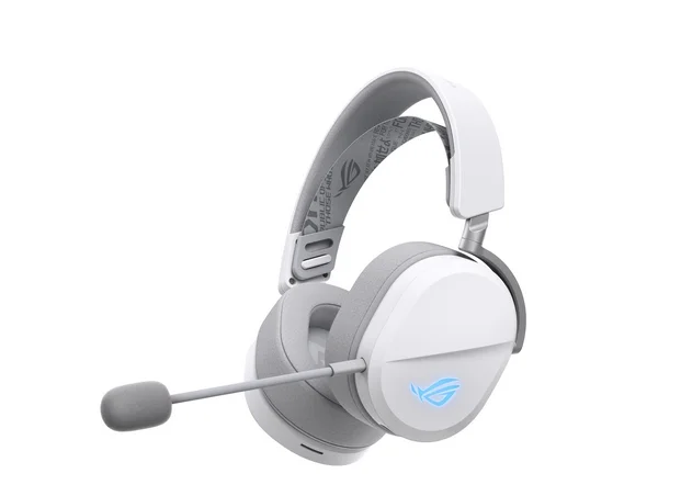 Геймърски слушалки ASUS A501ROGPELTA/WHT бял, безжични, USB Type-C, с микрофон
