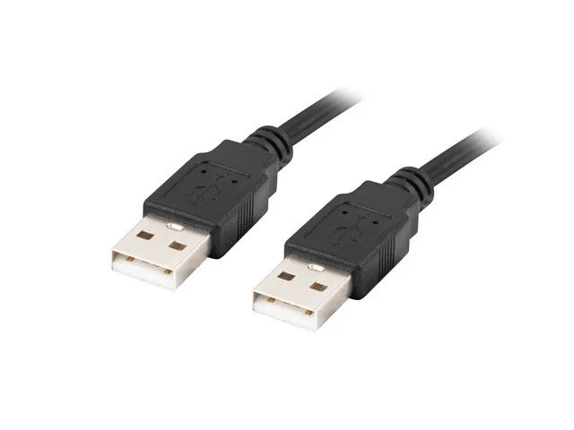 USB кабел Lanberg USB-A към USB-A 2.0 1.8m черен
