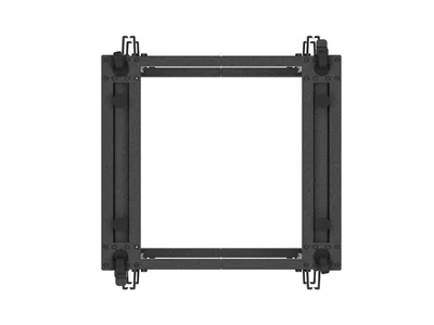 Lanberg open rack 19" 15U 600x600-1100 adjustable, black