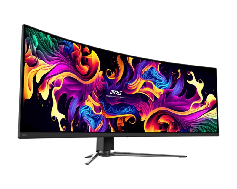 MSI MPG 491CQP QD-OLED, 49", 144Hz, 0.03ms, DQHD 5120x1440, 32:9, Oled Care 2.0, Fanless Design with Graphene, ClearMR 8000, HDR True Black 400, AI VISION, KVM, PBP, PIP, 250 nits, 1500000:1, DP (1.4a), 2x HDMI (2.1), Type-C (DP alt. PD 90W), USB HUB