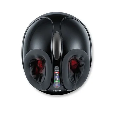 Масажор за крака Beurer FM 90 Shiatsu с въздушно налягане, функция за затопляне, 3 програми, 3 нива на интензитет, черен