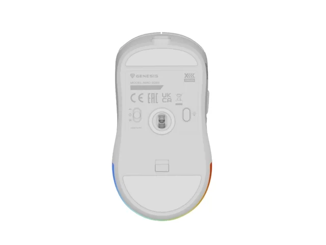 Геймърска мишка Genesis Zircon XIII Wireless 26000 DPI, бяла