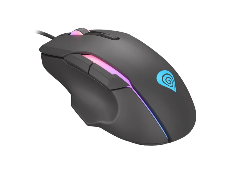 Геймърска мишка Genesis Xenon 220, 6400 dpi, оптична, RGB подсветка, 7 бутона, черна