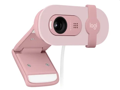 Уеб камера Logitech – Brio 100, Full HD, розова, USB