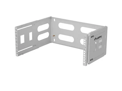 Сгъбаща се скоба за стена Lanberg 19" 4U, сива