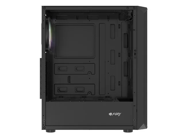 Кутия за компютър FURY Shobo SH4 RGB Middle Tower, прозорец, черен