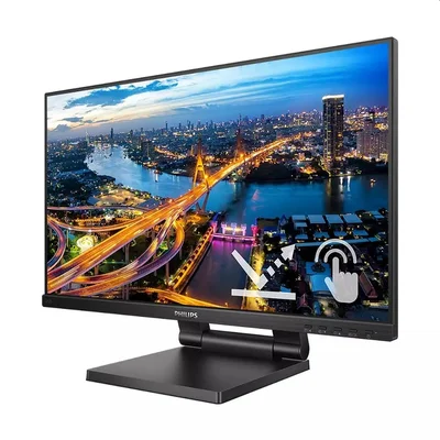 Монитор Philips 242B1TC/00 23.8" IPS сензорен, Full HD, 75Hz, 4ms, WLED, висок контраст, черен