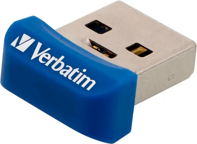 USB флашка Verbatim Nano Store 'N' Stay 32GB USB 3.0 синя