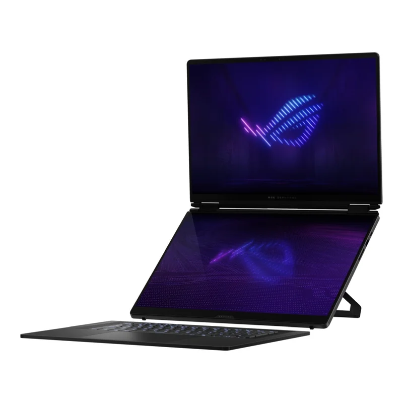 Asus ROG Zephyrus Duo 16, GX651AX-SR086X, Intel Ultra 9 16.0 OLED WQXGA+(WQ+) 2880X1800 16:10 Bend+500nits(HDR 1100nits) Glare DCI-P3:100%,120 HzLPDDR5X 64GB (onbd) ,2TB G4,RTX5090 24 GB G5,Wi-Fi 7 ,Backlit Kbd 1-Zone RGB, Windows 11 Pro,Stell