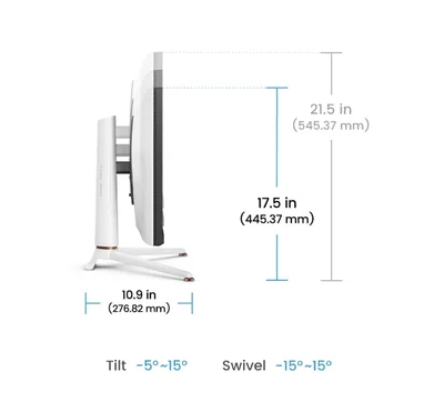 BenQ MOBIUZ EX271Q 27", IPS, 180Hz, 1ms, 2560x1440 2K QHD, HDR400, Gaming Monitor, Color Vibrance, Light Tuner, FreeSync Premium, KVM, Console Mode, B.I.+, LBL, 400 nits, 1000:1, HDMI, DP, USB C wDP alt. 65W PD, Speaker 2.5W x2,  6kg. WHITE