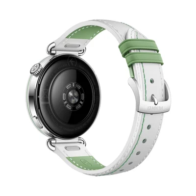Смарт часовник HUAWEI Watch GT 7 Konsu-B39LG, 1.32" дисплей, бяла и зелена кожена каишка + HUAWEI Freebuds SE 4 ANC, бели