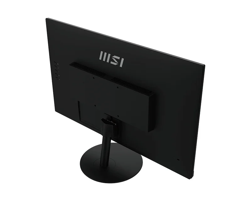 MSI PRO MP271A, 27", 1ms, 100Hz, IPS, 1920x1080 (FHD), 16:9, FLAT, Display Kit App, Adaptive-Sync, EyesErgo, Less Blue Light, 108% SRGB, AG, 300 nits, 1000:1, DP(1.2a), HDMI 1.4b, VGA, Line-in, Speakers 2x2W, Tilt, VESA, Black, 3.9kg