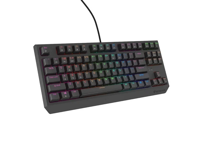 Гейминг клавиатура Genesis Thor 230 TKL Lite US Rainbow Outemu Red Hot Swap Черна