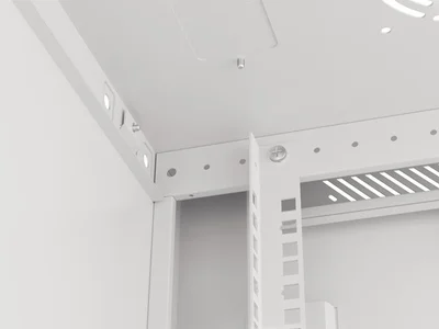 Lanberg rack cabinet 19" wall-mount 12U/600x450 for self-assembly with metal door grey (flat pack)
