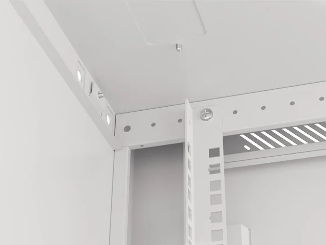Lanberg rack cabinet 19" wall-mount 9U/600x600 for self-assembly with metal door grey (flat pack)