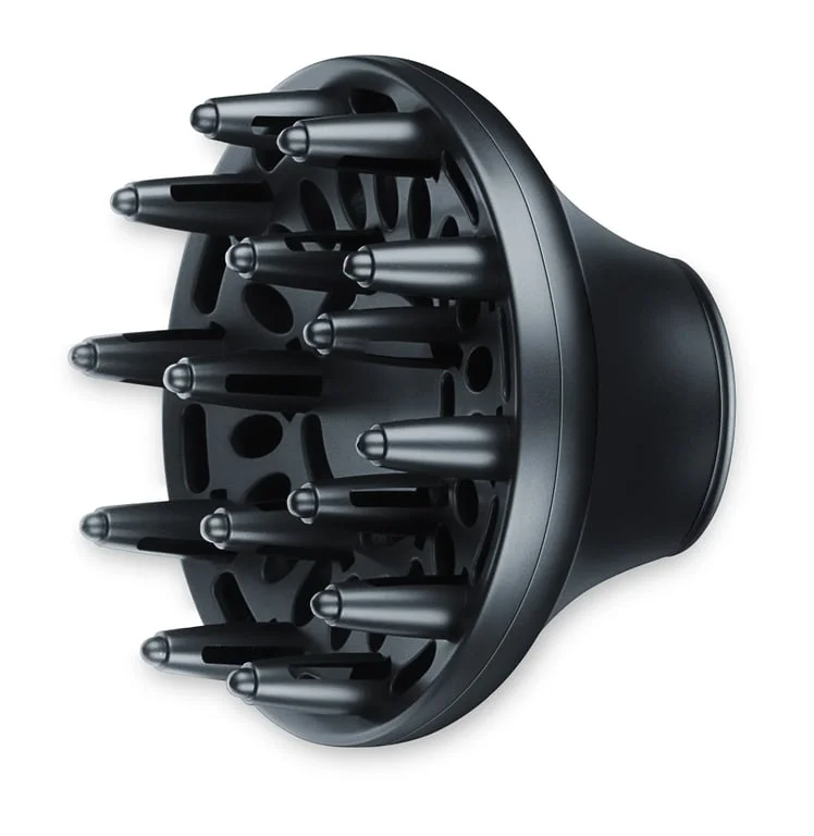 Сешоар Beurer HC 80, 2200 W, тройна йонизираща функция, професионален AC мотор, 2 приставки, 3 температурни степени, 2 скорости, студен въздух, защита от прегряване