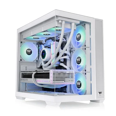 Кутия за компютър Thermaltake View 380 TG ARGB Snow Middle Tower Бял