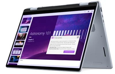 Dell 14 Plus 2-in-1 DB04250, Intel Ultra 7 256V (47 TOPS NPU, 8 cores, up to 4.8 GHz), 14" 16:10 FHD+(1920x1200) Touch 300nits WVA AG, 16GB, LPDDR5X, 8533MT/s (onboard), 512GB M.2 SSD PCIe, Intel Arc, FHD RGB and Mic, Wi-Fi 7, FPR, Backlit Kb, Win 11 Pro