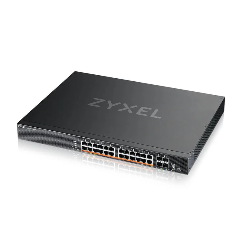 ZyXEL XMG2230-28HP, L3 Access Switch,  24x 2.5G AC:700W PoE , DC:1440W PoE, 4 x SFP+ Uplink, incl 1 yr NebulaFlex Pro