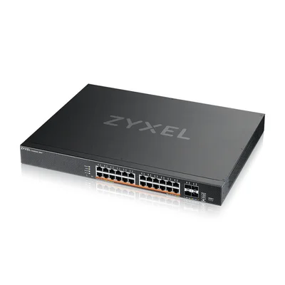 ZyXEL XMG2230-28HP, L3 Access Switch,  24x 2.5G AC:700W PoE , DC:1440W PoE, 4 x SFP+ Uplink, incl 1 yr NebulaFlex Pro