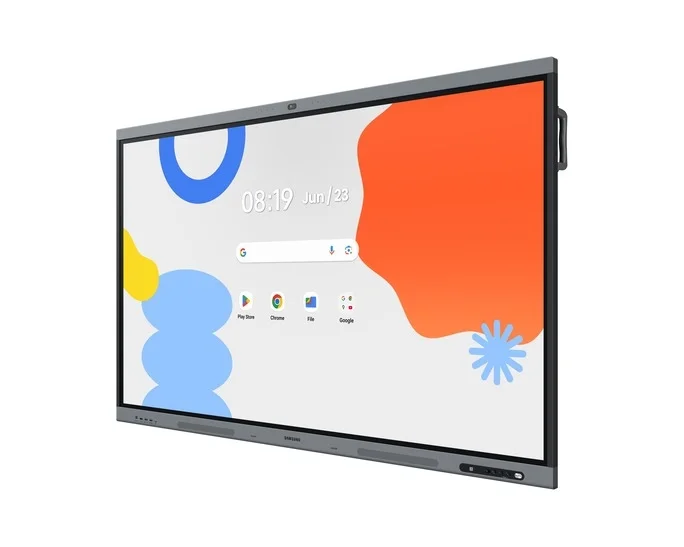 Samsung Interactive E-Board WA86FP 86" All-in-One Video Android OS 4K Digital Flipchart TOUCH 48MP Camera Wi-Fi, Black