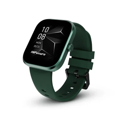 HiFuture Lume Pro Dark Green1, 85 " AMOLED, Always on Display, Powered by Dual Core, Aerospace-Grade Ultra Light Aluminum Frame, Bluetooth Call, 3D User Interface, 1ATM Waterproof, 24/7 True Heart Rate & Blood Oxygen Sensor, 100+Sports Mode, Up to 7 days