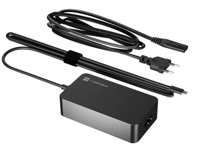 Зарядно Natec Grayling GaN 65W USB-C за лаптопи, таблети и смартфони