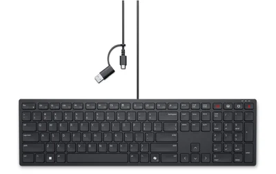 Клавиатура Dell Pro KB525C жична, US International (QWERTY), черна