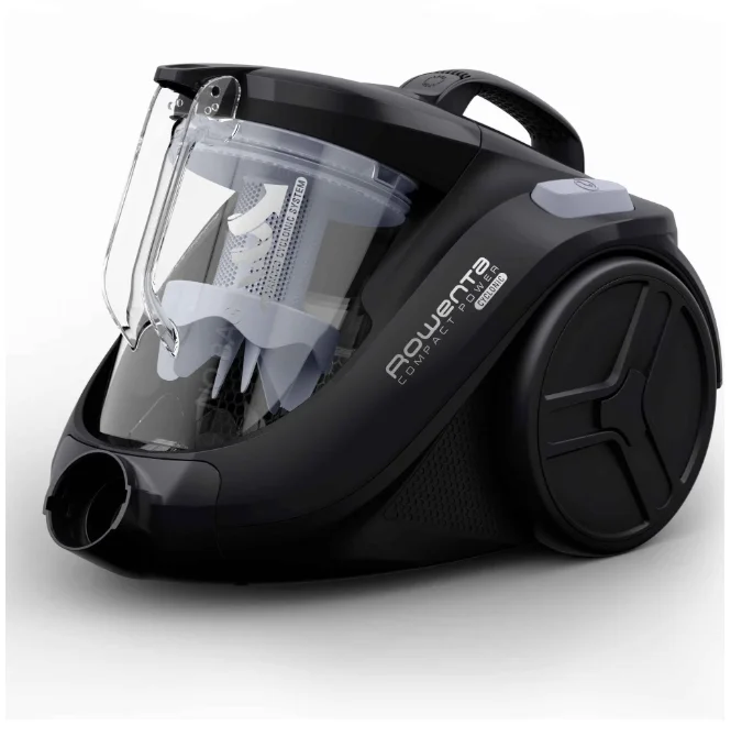 Прахосмукачка Rowenta RO3725EA Compact Power Cyclonic, 750W, 1.5L, без торба, черна