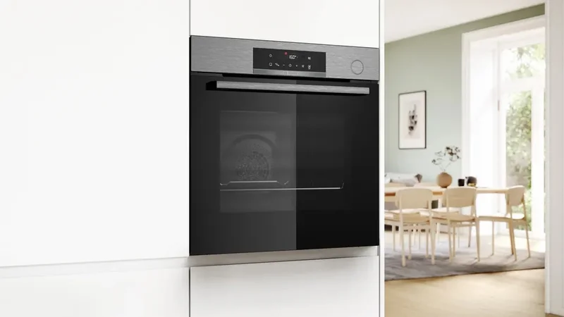 Bosch HRG572ES3 SER4, Combi-steam oven A+, AddSteam, Pyro+Hydro, 8 HM, full touch control, AutoPilot 15, 1 lvl rail, SoftClose&SoftOpen, AirFry tray, inox