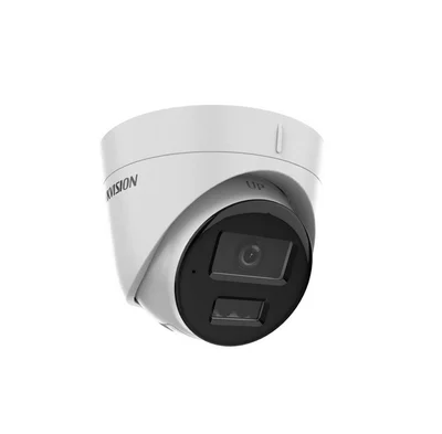 Камера за видеонаблюдение HikVision 4 MP Smart Hybrid Light, фикс фокус 2.8mm, IR/бяла светлина до 30м, 120 dB WDR, H.265+, IP67, вграден микрофон