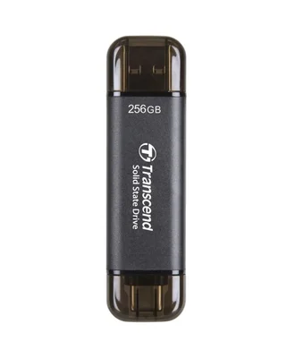 Transcend 256GB, External SSD, ESD310C, USB 10Gbps, Type C/A, Black