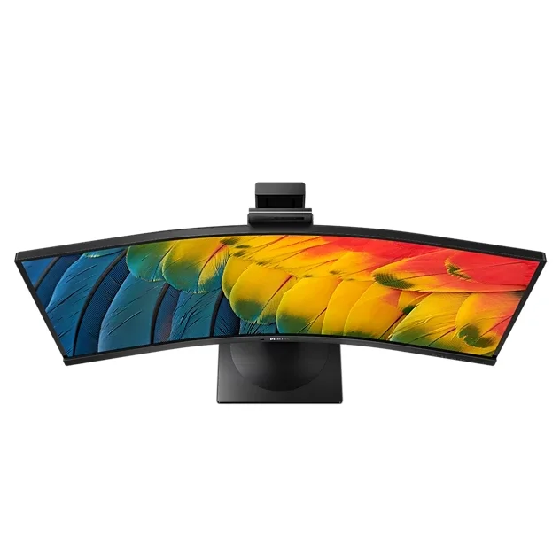 Philips 34B1U5600CH, 34" Curved 1500R, VA, WLED, 3440x1440@120Hz, 4ms GtG, 350cd m/2, 3000:1, 50m:1 DCR, Adaptive Sync, FlickerFree, Low Blue Mode, 5Wx2, Webcam 5MP, Tilt, Height Adjust, Swivel, HDMI, DP, USB hub, KVM, RJ45
