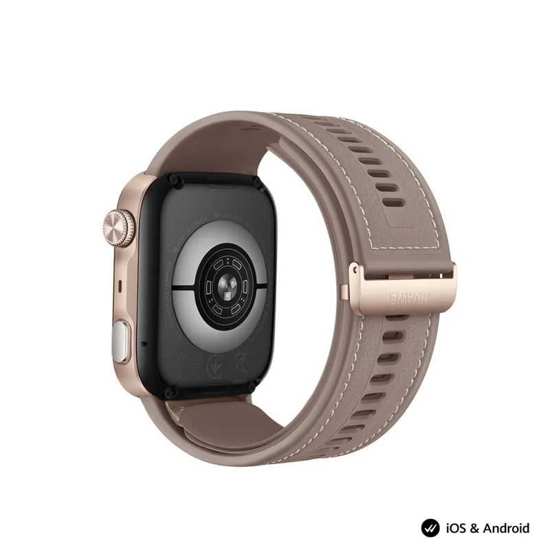 Смарт часовник HUAWEI – Watch D3 Riva-B19, 1.92" AMOLED LTPO, Gold, HarmonyOS, 540 mAh, (с Huawei FreeBuds 7i Conch-T010 White)