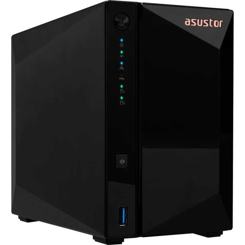 Мрежови сторидж ASUSTOR AS3302T_V2 2-Bay, Realtek RTD1619B, 2GB DDR4, 2.5GbE, USB 3.2 Gen1