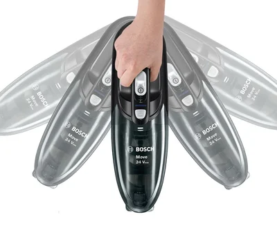 Bosch BHN24L, Rechargeable Vacuum Cleaner, Move Lithium 24Vmax; 21.6V; Charging time 5h; Dust container 0.3l; Working 45 min; Black