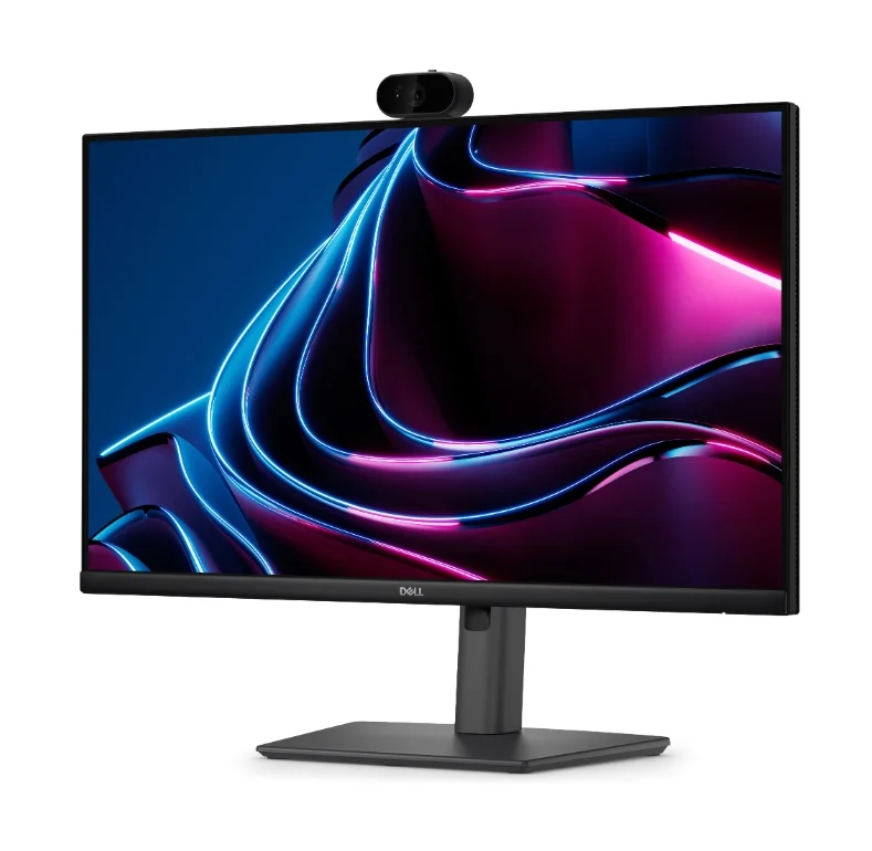 Dell P2426HEV, 23.8" Webcam Monitor, IPS Anti-Glare, 5ms, 120 Hz, 1500:1, 300 cd/m2, FHD 1920x1080, 99% sRGB, HDMI, Display Port, USB-C Hub, RJ45, Webcam, KVM Switch, PD 90W, Height Adjustable, Pivot, Swivel, Tilt, Black