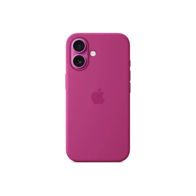 Apple iPhone 16 Silicone Case with MagSafe - Fuchsia (Seasonal)