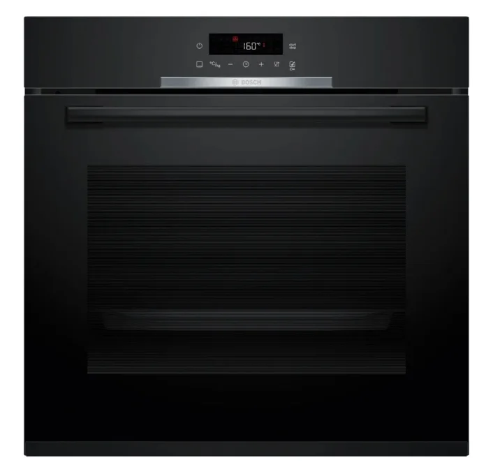 Bosch HBA372EB4, SER4, Oven A+, Pyro+Hydro, 7 HM, AutoPilot 10, 1 lvl rail, full touch control, red/white, glass panel, Air Fry tray, black
