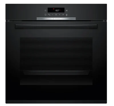 Bosch HBA372EB4, SER4, Oven A+, Pyro+Hydro, 7 HM, AutoPilot 10, 1 lvl rail, full touch control, red/white, glass panel, Air Fry tray, black
