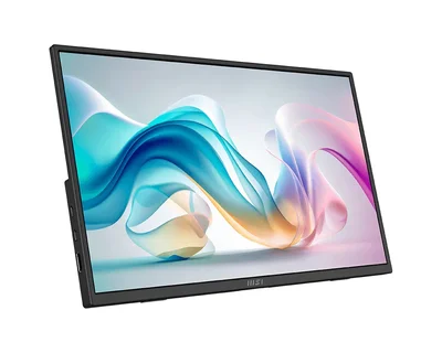 MSI PRO MP165 E6 Portable Monitor, 15.6", 4ms, 60Hz IPS, 1920x1080, EyesErgo, Anti-flicker, Less Blue Light, 250nits AG, 16.7M, 1000:1, 2xType-C(15W), HDMI(2.0b), 2x1W, Tilt, VESA 75, Black, 0.78kg