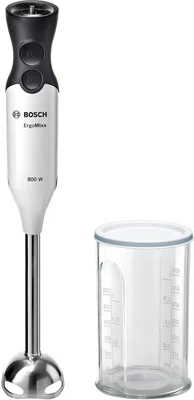 Bosch MS61A4110, Blender, ErgoMixx, 800 W, Included transparent jug, White, anthracite