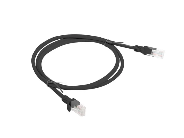 Мрежови кабел Lanberg CAT.6 UTP 1m, черен