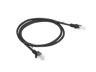 Мрежови кабел Lanberg CAT.6 UTP 1m, черен