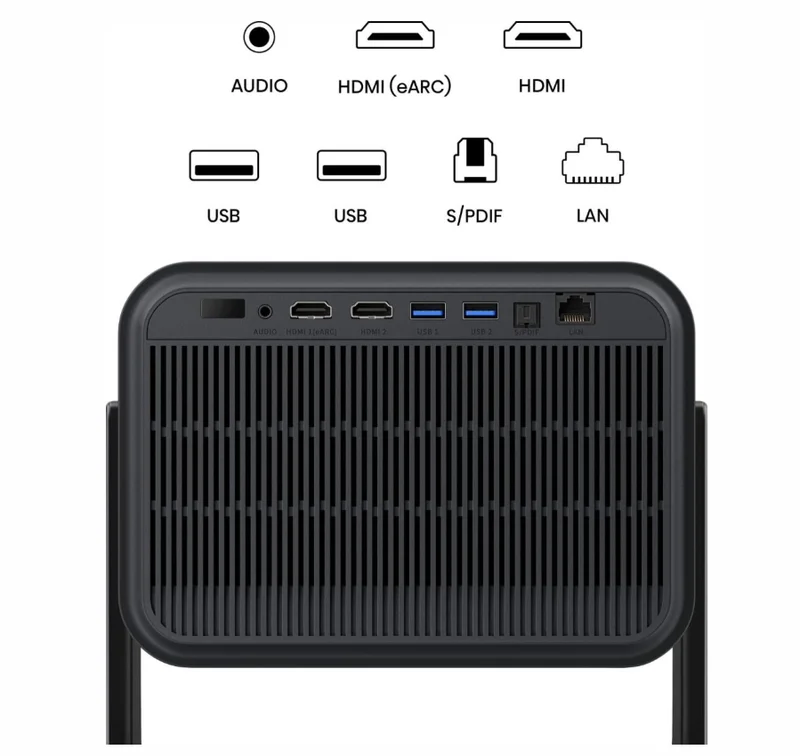 Hisense C3 Smart mini Laser Projector, 4K Ultra HD 3840x2160, 2000:1, 2500 lum, 60 Hz, Digital Zoom,Dolby Vision, HDR10+(decoding), HDR10, HLG, 2*10W, Silver